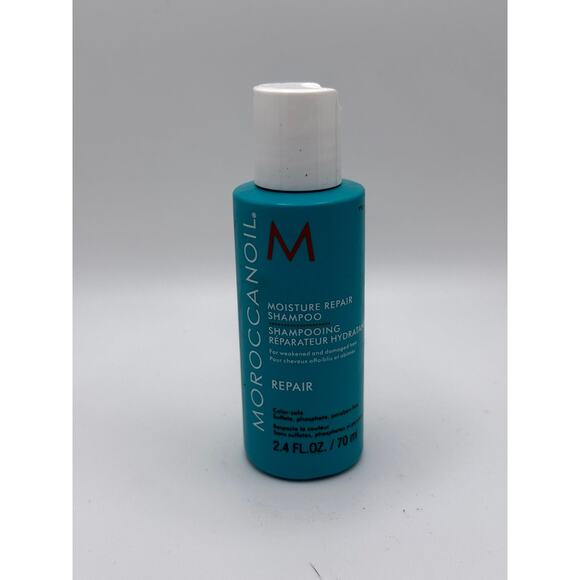 Moroccanoil Moisture Repair Shampoo Damaged Hair Blue 2.4 Oz/70ml - Picture 2 of 5